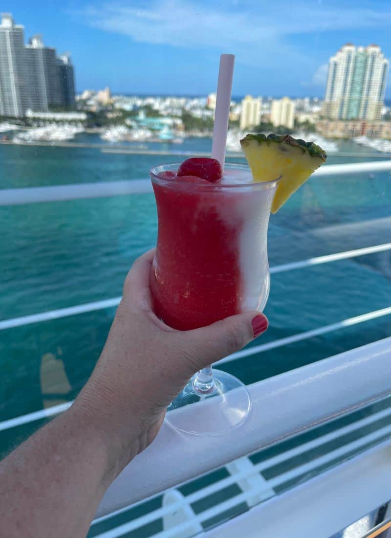 Miami Vice Drink on Carnival Cruise