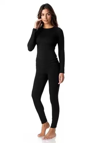 Thermal Underwear for Women Fleece Lined Base Layer