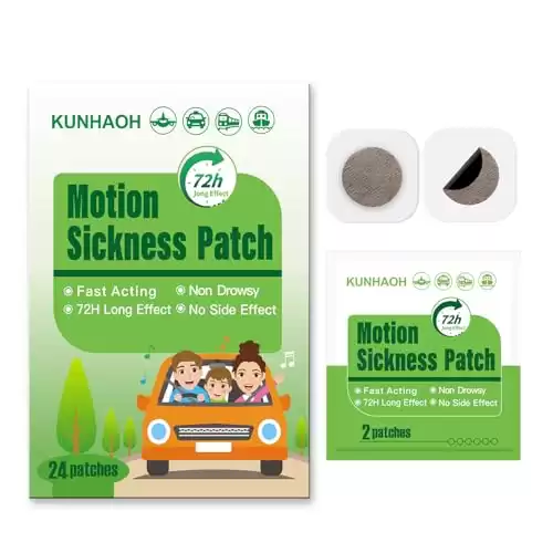 Sickness Patch, Waterproof and Non Drowsy 24 Count