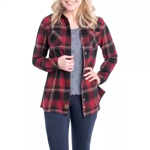 Women's Cottage Escape Flannel Long Sleeve Plaid