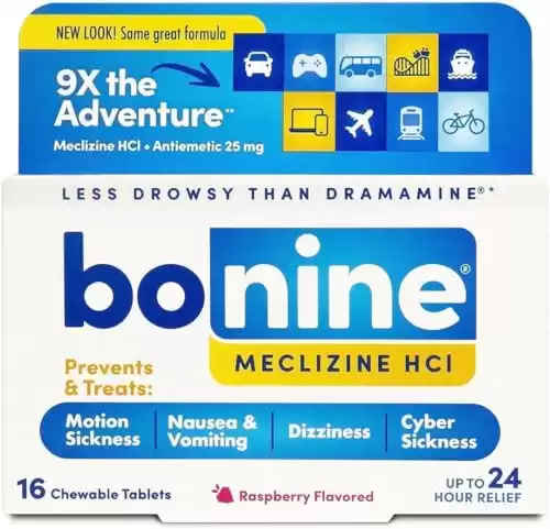 Non-Drowsy Bonine for Motion Sickness Relief