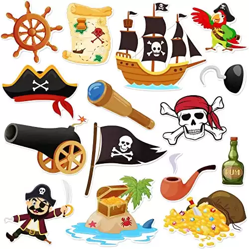 15 Pcs Pirate Cruise Door Magnets