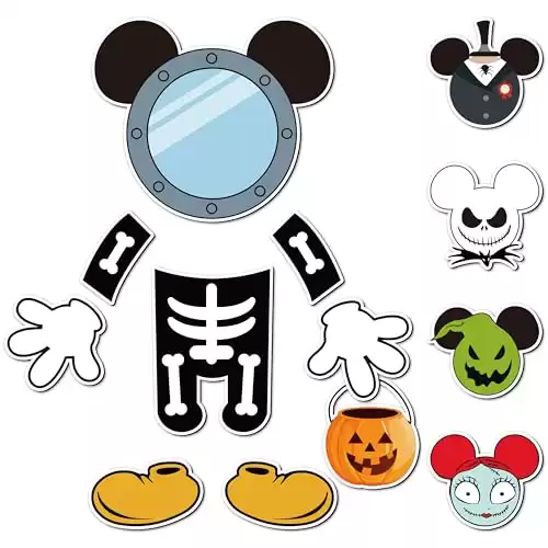 12Pcs Halloween Mouse Cruise Door Magnets